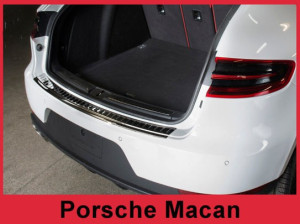 Avisa Rear bumper protector | Porsche Macan 14-18 5-d | black silky