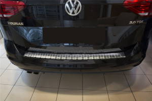Avisa Protection du pare-chocs arrière | Volkswagen Touran 15- 5-p |  acier inoxydable soyeux