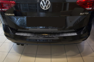 Avisa Protection du pare-chocs arrière | Volkswagen Touran 15- 5-p |  noir soyeux