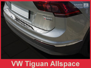Avisa Protection du pare-chocs arrière | Volkswagen Tiguan 16-20 5-p / Tiguan Allspace 17-21 5-p |  chrome brillant