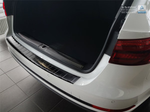 Avisa Protection du pare-chocs arrière | Audi A4 16-18 5-p / A4 Avant 15-19 5-p |  noir