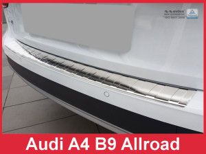 Avisa Protection du pare-chocs arrière | Audi A4 Allroad 16-19 5-p |  acier inoxydable soyeux