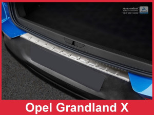 Avisa Protection du pare-chocs arrière | Opel Grandland X 17-21 5-p |  acier inoxydable soyeux