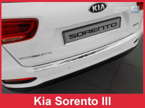 Avisa Protection du pare-chocs arrière | Kia Sorento 17-20 5-p |  acier inoxydable soyeux