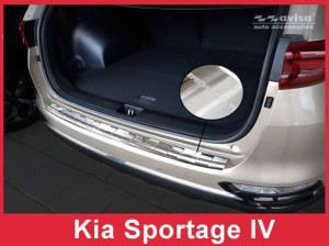 Avisa Protection du pare-chocs arrière | Kia Sportage 18-22 5-p |  acier inoxydable soyeux