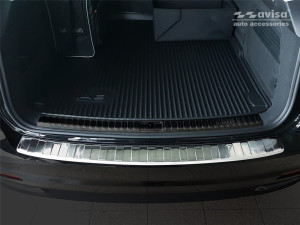 Avisa Protection du pare-chocs arrière | Audi A6 Avant 18- 5-p |  acier inoxydable soyeux