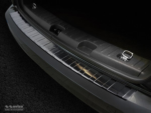 Avisa Protection du pare-chocs arrière | Volkswagen Caddy Combi 04-10 4-p / Caddy Combi 10-15 4-p / Caddy Combi 15-20 5-p | Côtes noir soyeux
