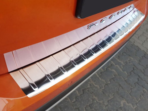 Avisa Protection du pare-chocs arrière | Volkswagen T-Cross 18- 5-p | Côtes acier inoxydable soyeux