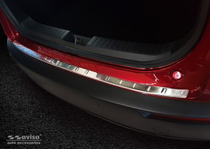 Avisa Protection du pare-chocs arrière | Mazda CX-30 19- 5-p | Côtes acier inoxydable soyeux