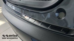 Avisa Protection du pare-chocs arrière | Mazda CX-30 19- 5-p | Côtes noir soyeux