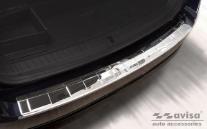 Avisa Protection du pare-chocs arrière | Skoda Octavia Combi 20- 5-p | Côtes chrome brillant