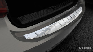 Avisa Protection du pare-chocs arrière | Audi A7 Sportback 18- 5-p | Côtes acier inoxydable soyeux