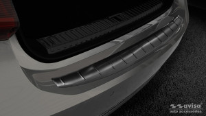 Avisa Protection du pare-chocs arrière | Audi A7 Sportback 18- 5-p | Côtes noir soyeux