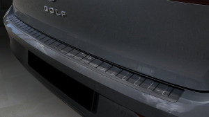 Avisa Protection du pare-chocs arrière | Volkswagen Golf 20- 5-p (VIII) | Côtes noir soyeux