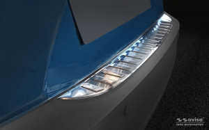 Avisa Zwart RVS Achterbumperprotector passend voor Mazda CX 3 2015 'Ribs