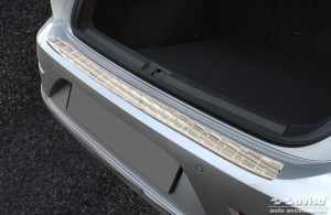 Avisa Protection du pare-chocs arrière | Volkswagen Arteon Shooting Brake 20- 5-p | Côtes acier inoxydable soyeux