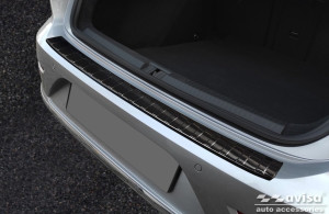 Avisa Protection du pare-chocs arrière | Volkswagen Arteon Shooting Brake 20- 5-p | Côtes noir soyeux