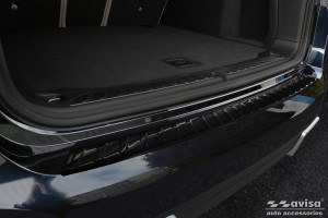Avisa Protection du pare-chocs arrière | BMW iX3 20-21 5-p (G08) | Côtes noir soyeux