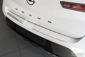 Avisa Protection du pare-chocs arrière | Opel Mokka 20- 5-p | Côtes acier inoxydable soyeux