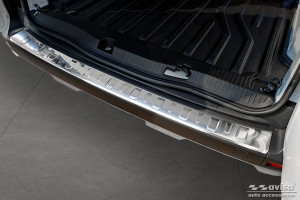 Avisa Protection du pare-chocs arrière | Renault Kangoo 21- 5-p | Côtes acier inoxydable soyeux