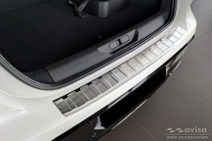 Avisa Protection du pare-chocs arrière | Peugeot 308 21- 5-p | Côtes acier inoxydable soyeux