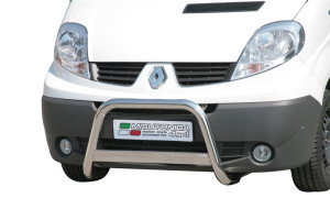 Misutonida Barre pare-buffle | Renault Trafic 11-14 4-p | Barre moyenne acier inoxydable brillant