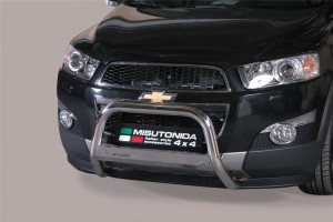Misutonida Pushbar | Chevrolet Captiva 11-14 5-d | Medium Bar stainless steel glossy