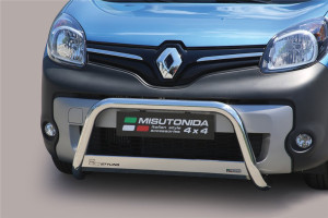 Misutonida Barre pare-buffle | Renault Kangoo 13-21 5-p | Barre moyenne acier inoxydable brillant