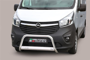 Misutonida Barre pare-buffle | Opel Vivaro Combi 14-19 4-p | Barre moyenne acier inoxydable brillant