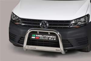 Misutonida Barre pare-buffle | Volkswagen Caddy Combi 15-20 5-p | Barre moyenne acier inoxydable brillant