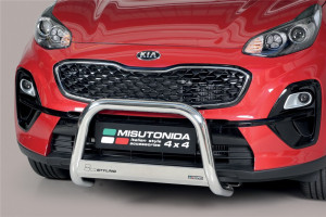 Misutonida Barre pare-buffle | Kia Sportage 16-18 5-p / Sportage 18-22 5-p | Barre moyenne acier inoxydable brillant