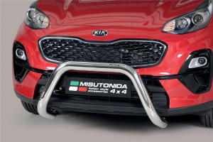 Misutonida Barre pare-buffle | Kia Sportage 16-18 5-p / Sportage 18-22 5-p | Super barre acier inoxydable brillant