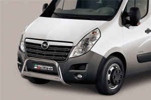 Misutonida Barre pare-buffle | Opel Movano Combi 11-14 4-p / Movano Combi 14-19 4-p | Barre moyenne acier inoxydable brillant