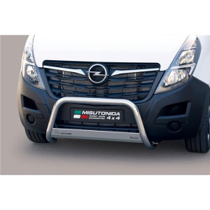 Misutonida Barre pare-buffle | Opel Movano 19-21 4-p | Barre moyenne acier inoxydable brillant