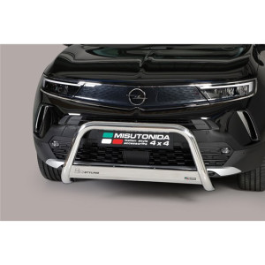 Misutonida Barre pare-buffle | Opel Mokka 20- 5-p | Barre moyenne acier inoxydable brillant