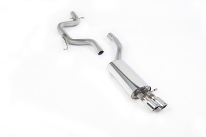 Cat-back uitlaatsysteem | Volkswagen Jetta Mk5 GLI 2.0T FSI (2006-2010) | Milltek Sport Twin 76.2mm Jet