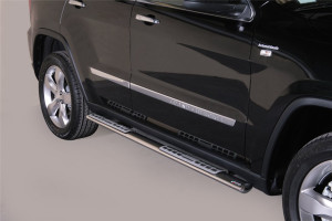 Misutonida Barres latérales | Jeep Grand Cherokee 11-13 5-p | Protections latérales design acier inoxydable brillant