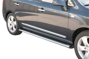 Misutonida Barres latérales | Kia Carens 06-11 5-p | Protection latérale ovale acier inoxydable brillant