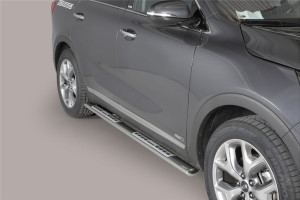 Misutonida Barres latérales | Kia Sorento 15-17 5-p | Protections latérales design acier inoxydable brillant