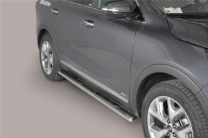Misutonida Barres latérales | Kia Sorento 15-17 5-p | Grand Pedana ovale acier inoxydable brillant