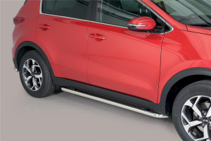 Misutonida Barres latérales | Kia Sportage 16-18 5-p / Sportage 18-22 5-p | Protections latérales acier inoxydable brillant