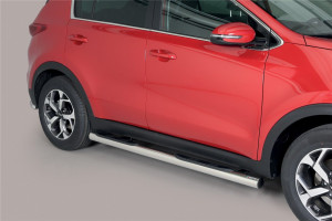 Misutonida Barres latérales | Kia Sportage 16-18 5-p / Sportage 18-22 5-p | Grand Pedana acier inoxydable brillant