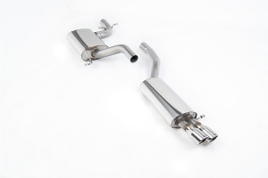 Cat-back uitlaatsysteem | Volkswagen Jetta Mk5 GLI 2.0T FSI (2006-2010) | Milltek Sport Twin 76.2mm Jet