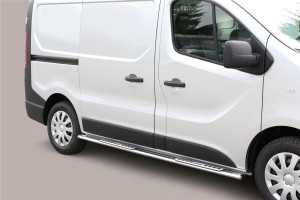 Misutonida Barres latérales | Opel Vivaro Combi 14-19 4-p | Protections latérales design acier inoxydable brillant