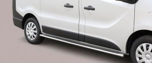 Misutonida Barres latérales | Opel Vivaro Combi 14-19 4-p | Protection latérale ovale acier inoxydable brillant