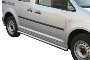 Misutonida Barres latérales | Volkswagen Caddy Combi 04-10 4-p / Caddy Combi 15-20 5-p | Protection latérale noir mat