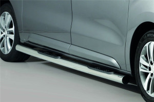 Misutonida Barres latérales | Peugeot Expert 16- 4-p / Traveller 16- 4-p | Grand Pedana acier inoxydable brillant