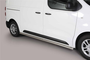 Misutonida Barres latérales | Peugeot Expert 16- 4-p / Traveller 16- 4-p | Protection latérale acier inoxydable brillant