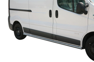 Misutonida Barres latérales | Renault Trafic 11-14 4-p | Protection latérale ovale noir mat