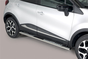 Misutonida Barres latérales | Renault Captur 13-17 5-p / Captur 17-19 5-p | Protections latérales design acier inoxydable brillant